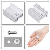 TO220 Aluminyum Soğutucu Set Radyatör Entegre Transistör Mosfet - 3