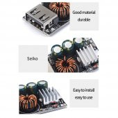 QC3 Hızlı Şarj Modülü DC 10-32V 24W to 5V Usb Voltaj Düşürücü Cep Telefonu Apple Android thumbnail 4