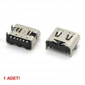 Type-C Usb Soket 6 Pin Smd USB 3.1 Cep Tel. Konnektör Şarj Dişi - 5