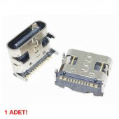 Type-C Usb Soket 16 Pin Smd USB 3.1 Cep Tel. Konnektör Şarj Dişi - 5
