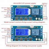 XY-LJ02 6-30V Çok Fonksiyonlu Zaman Ayarlı Röle Modülü - 5