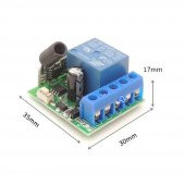 433Mhz RF 1 Kanal Röle Modül DC 12V Kablosuz Pompa Fan Lamba Perde - 6