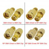Rp Sma Erkek To Sma Dişi Adaptör Soket Altın Kaplama Soket 0-6Ghz - 5
