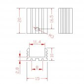 TO220 Aluminyum Soğutucu Set Radyatör Entegre Transistör Mosfet - 7