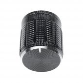 Alüminyum Pot Başlığı 6Mm Tırtıklı Mil 6Mm Siyah Metal Potansiyometre thumbnail 3