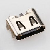 Type-C Usb Soket 6 Pin Smd USB 3.1 Cep Tel. Konnektör Şarj Dişi - 8