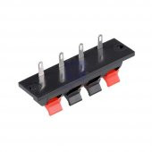 4Lü Hoparlör Terminal Soketi Panel Montaj Tip Yaylı Speaker Ses - 3