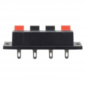 4Lü Hoparlör Terminal Soketi Panel Montaj Tip Yaylı Speaker Ses - 8