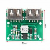 6-24V To 5V 3A Dual Usb Çıkış Voltaj Düşürücü Hw-681 2Xusb Çıkış - 5
