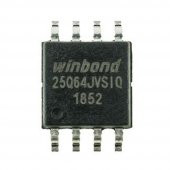 Winbond W25Q64JVSIQ 64M-Bit Seri Flash 3.3V SPI Hafıza Entegresi thumbnail 2