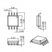 Winbond W25Q64JVSIQ 64M-Bit Seri Flash 3.3V SPI Hafıza Entegresi thumbnail 5