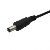 5.5mm x 2.1mm 15cm Adaptör Kablosu Erkek 22AWG 80 Derece 300V - 1