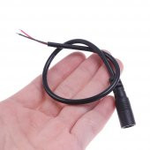 5.5mm x 2.1mm 15cm Adaptör Kablosu Dişi 22AWG 80 Derece 300V - 2