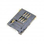 MUP-C720 6 Pin Sim Kart Soketi SIM Holder Push-Push Smd Tip 2.54 - 2