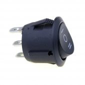 Yuvarlak 3 Pin Anahtar Rocker Switch Mini Buton Siyah 3 Durumlu - 2