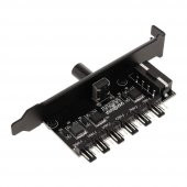 6 Port Fan Çoğaltıcı Hız Kontrol Kartı Molex Güç Giriş Soketi 12V - 2