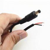 5.5mm x 2.1mm 15cm Adaptör Kablosu Erkek 22AWG 80 Derece 300V - 2