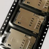 MUP-C720 6 Pin Sim Kart Soketi SIM Holder Push-Push Smd Tip 2.54 - 3