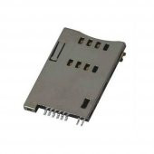 MUP-C720 6 Pin Sim Kart Soketi SIM Holder Push-Push Smd Tip 2.54 - 5