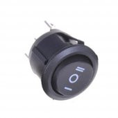 Yuvarlak 3 Pin Anahtar Rocker Switch Mini Buton Siyah 3 Durumlu - 5