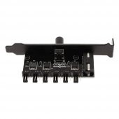 6 Port Fan Çoğaltıcı Hız Kontrol Kartı Molex Güç Giriş Soketi 12V - 6