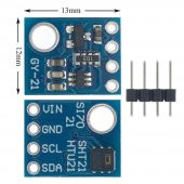 HTU21 Sıcaklık ve Nem Sensör Modülü-Si7021 SHT11 Muadili Sensör - 8