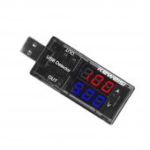 Çift Usb Çıkışlı Voltmetre Ampermetre Akım Voltaj İzleyici Şarj KWS-10VA - 2