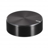 Alüminyum Pot Başlığı 30mm 6mm Tırtıklı Mil Siyah Metal Rotary Enkoder Potansiyometre Ses Kontrol thumbnail 3