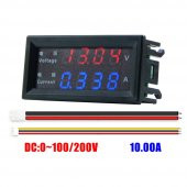 Panel Tip DC 0-200V 10A mV Voltmetre mA Ampermetre M4430 - 5