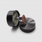 Alüminyum Pot Başlığı 30mm 6mm Tırtıklı Mil Siyah Metal Rotary Enkoder Potansiyometre Ses Kontrol thumbnail 6