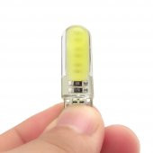 T10 Silikon Sarı Led DC 12V Araba Aydınlatma Ampul Yan Park Lamba - 3