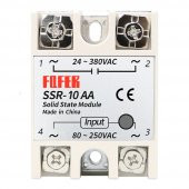 SSR-10AA SSR Röle SSR Tek Fazlı Solid State Röle 80-250V AC 10A thumbnail 1