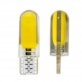 T10 Silikon Sarı Led DC 12V Araba Aydınlatma Ampul Yan Park Lamba - 6