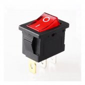 3 Pin Anahtar Ledli Kcd1 Rocker Switch Mini Buton ON / OFF 10A thumbnail 1