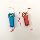 Metal M3 Bağlantı Parçası Alüminyum Top Kafa Eklenti Çubuğu RC Araba Robot thumbnail 8