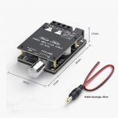 ZK-502L Stereo Bluetooth 5.0 Güç Amphi Modülü 2x50W Kutulu thumbnail 1