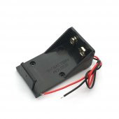 9V Pil Yuvası Kablolu Kolay Taşınabilir Batarya Pil Kutusu thumbnail 1