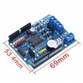 L298 Motor Sürücü Shield 12V 2x Dc Motor 1x Step Motor Buzzer - 8
