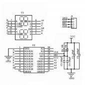TM1637 4 Hane 4 Digit Dijital Seri 7 Segment Ekran Saat IIC thumbnail 7