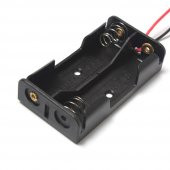 2li 1,5V AA Kalem Pil Kutusu Yuvası 2x1,5V Kablolu Batarya Pil Tutucu - 4