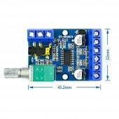 Stereo 2x30W Amfi Devresi DY-AP3015 60W 8-24V Ses Kontrol Potu - 7