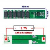 1S 15A BMS Koruma Kartı 3.7V Lityum 18650 Pil Batarya Lipo Li-ion thumbnail 7