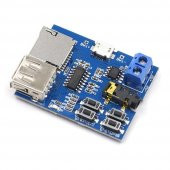 TFU MP3 Wav Ses Müzik Çalma Kartı 3W Amfi Micro SD Usb Flash Okuyucu 3.5mm Ses Soketi thumbnail 4