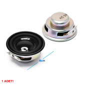 Mini 4cm 4 Ohm 3W Hoparlör Yuvarlak Speaker 3 Watt Ses Müzik Amfi Ses Oluşturucu Yüksek Kalite - 1