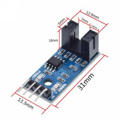 Motor Hız Sensor Modülü,Enkoder,Pals Sayıcı,5V,15mA,LM393 Entegre - 2