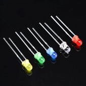 100 Adet 5mm Led Seti 5 Renk Elektronik Işık Kaynağı Lamba Gösterge Uyarı Sinyali - 4