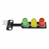 Trafik Işık Led Modülü 5V Ortak Katot 8mm Led Kırmızı Sarı Yeşil - 4