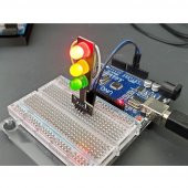 Trafik Işık Led Modülü 5V Ortak Katot 8mm Led Kırmızı Sarı Yeşil - 7