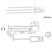 Led 5mm Kırmızı Yeşil Ortak Katot 2 Renk Bicolor 3 Pin Diyot Işık - 4