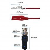 Bnc Krokodil Kablo Osiloskop ve Sinyal Jeneratörü Probu Test thumbnail 8